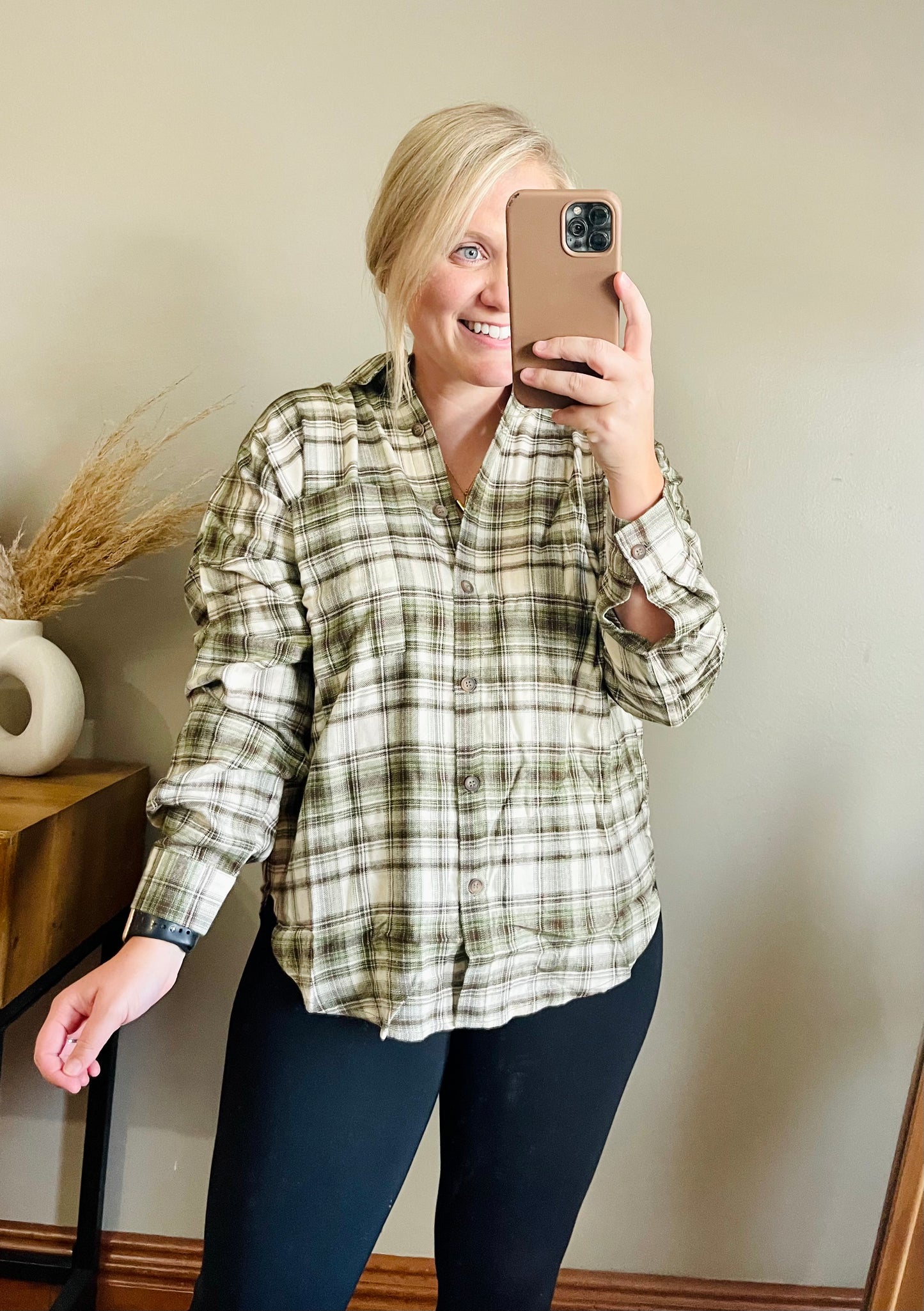 Olive Plaid