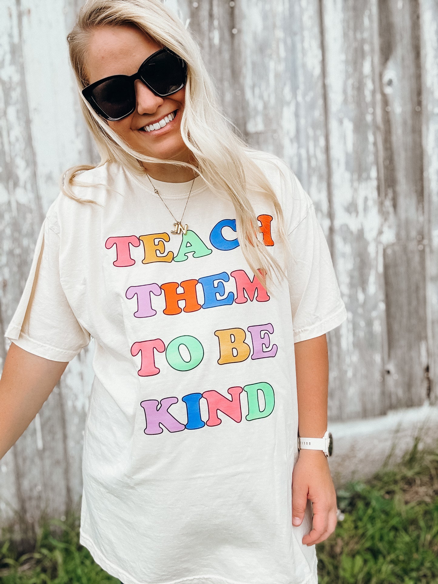 teach them to be kind tee