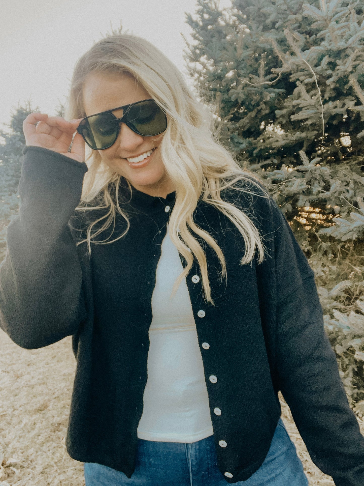 Piper Cardi-Black