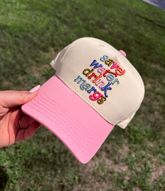 save water drink margs trucker