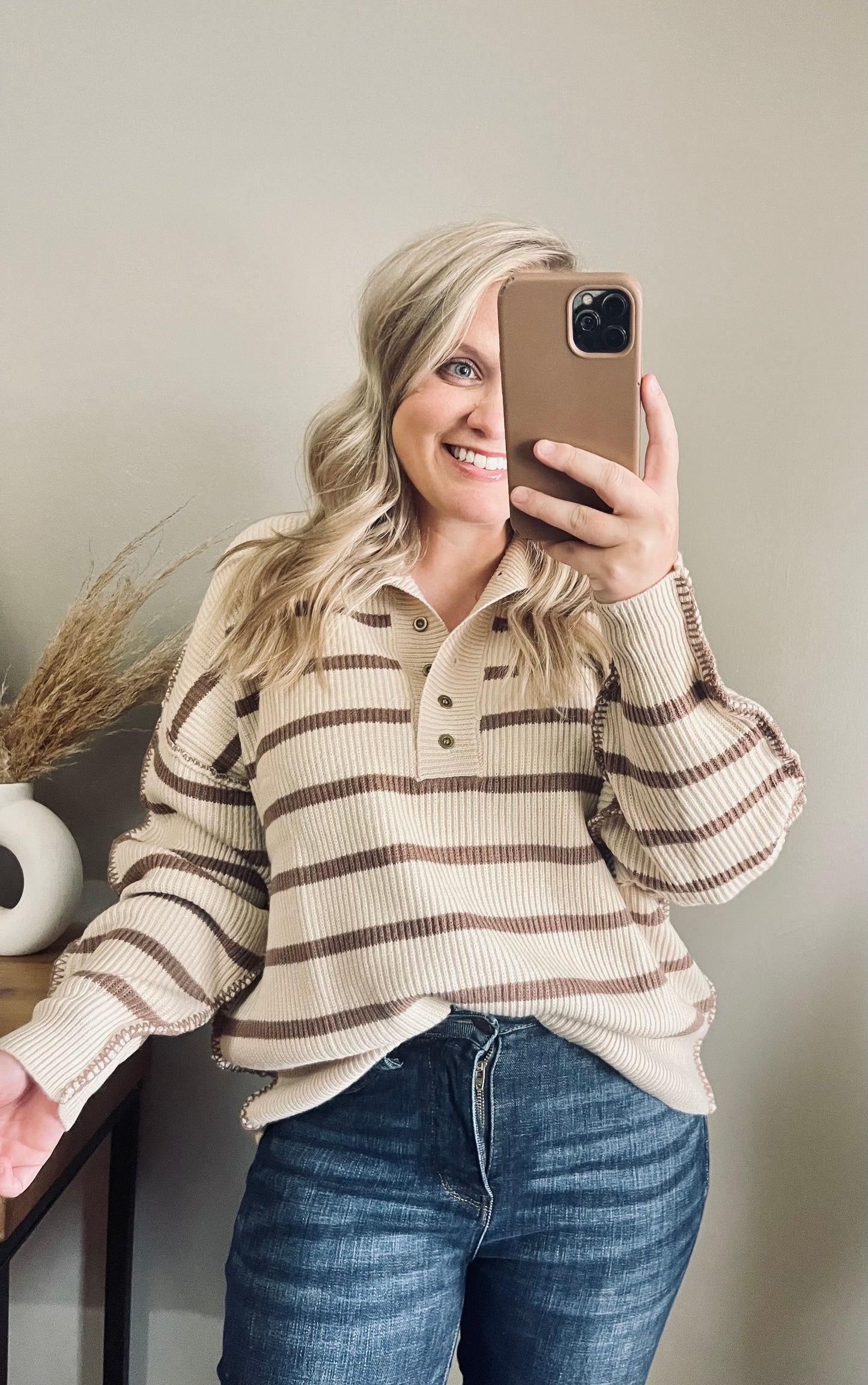 Vivian Sweater-Taupe