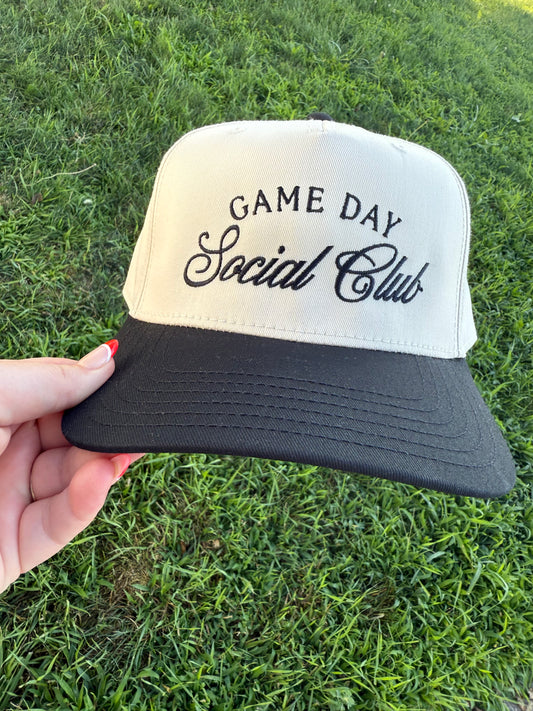 Game day social club trucker hat