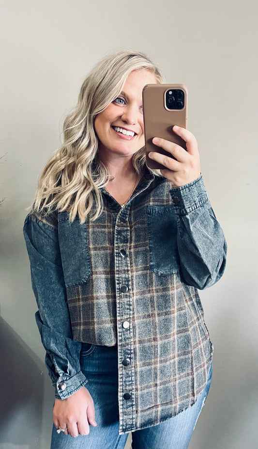 Fall Feeling Plaid Shacket