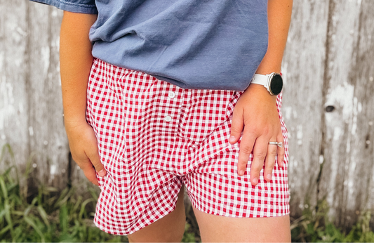 boxer shorts-red