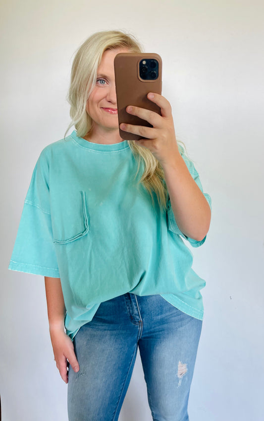 Aqua Loose Fit Tee